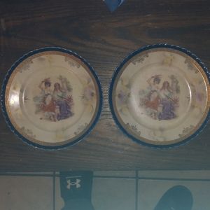 Two Antique China plates from germany